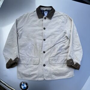 Vtg 90s Gap Chore Barn Insulated Plaid Lined Coat Men's Small Hong Kong